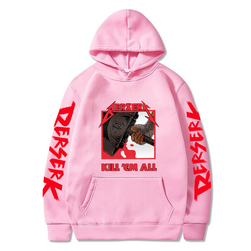 Anime Berserk Sword Wind Legend Around The Fall And Winter Fleece Hooded Sports Sweatshirt Fashion Trend Paragraph Couple