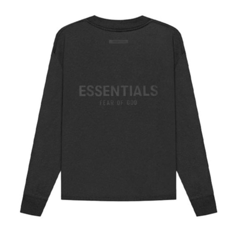 FEAR OF GOD Double Thread Essentials New Pressure Glue Long Sleeved Fog High Street Loose Casual Mens T Shirt