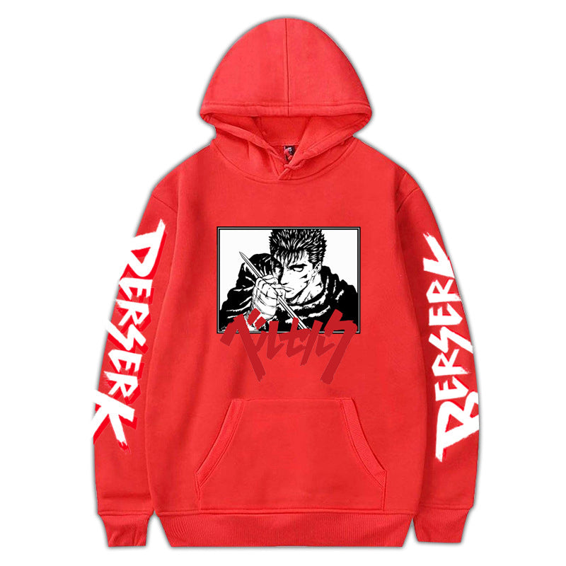 Anime Berserk Sword Wind Legend Around The Fall And Winter Fleece Hooded Sports Sweatshirt Fashion Couple Models