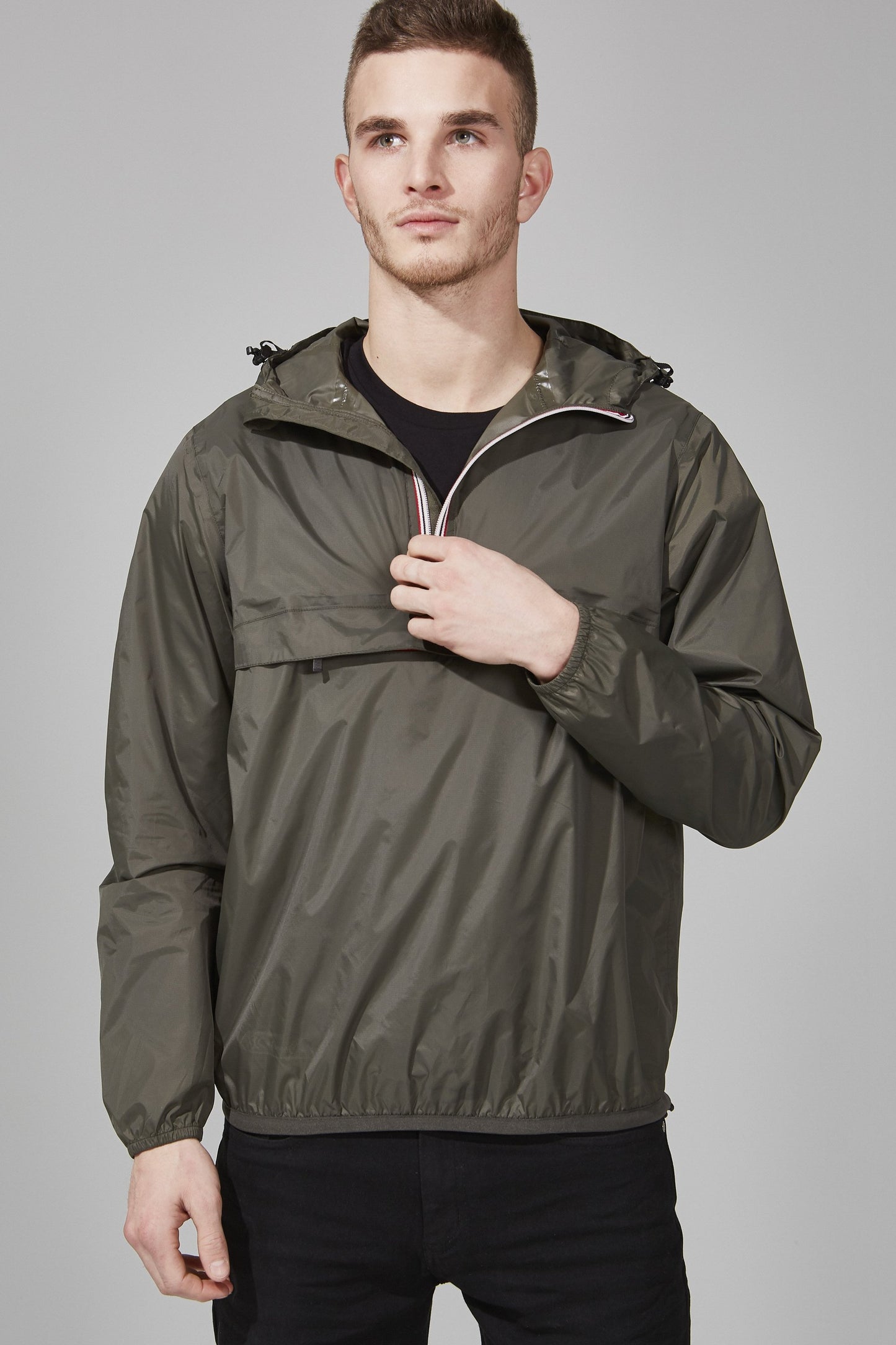 Torba Quarter Zip Packable Rain Jacket